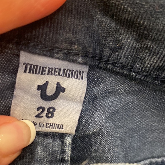 True Religion jean shorts size 28 blue - Picture 2 of 5